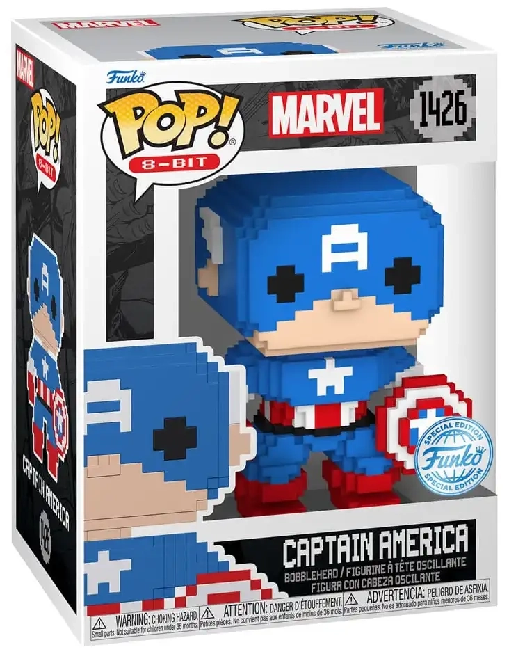 Funko POP! Marvel: Captain America - 8-Bit - 9 cm