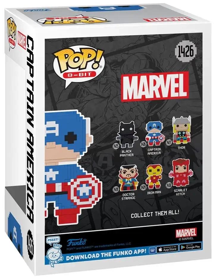 Funko POP! Marvel: Captain America - 8-Bit - 9 cm