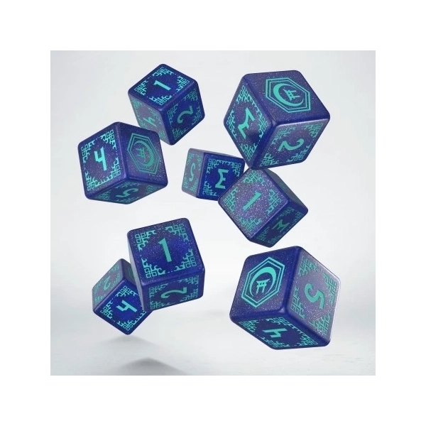 Shadow Scar Essential Dice Set - Blue & Turquoise
