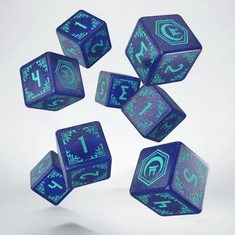 Shadow Scar Essential Dice Set - Blue & Turquoise