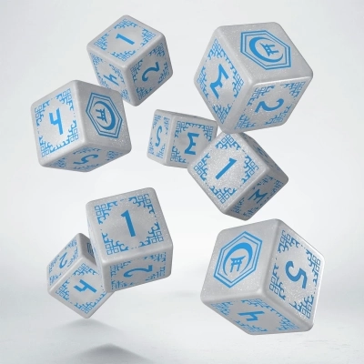 Shadow Scar Essential Dice Set - White & Blue