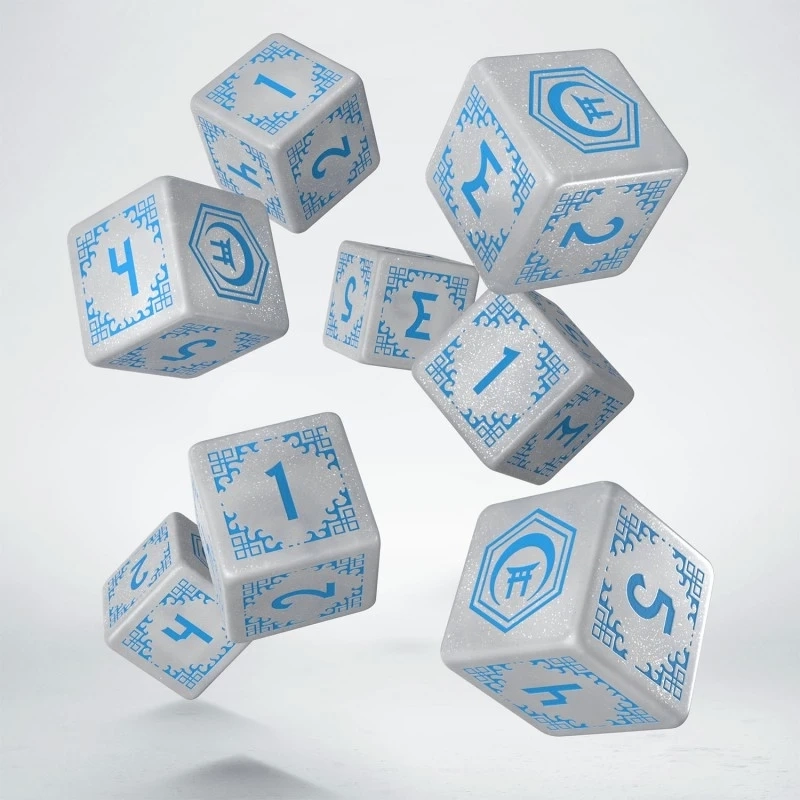 Shadow Scar Essential Dice Set - White & Blue