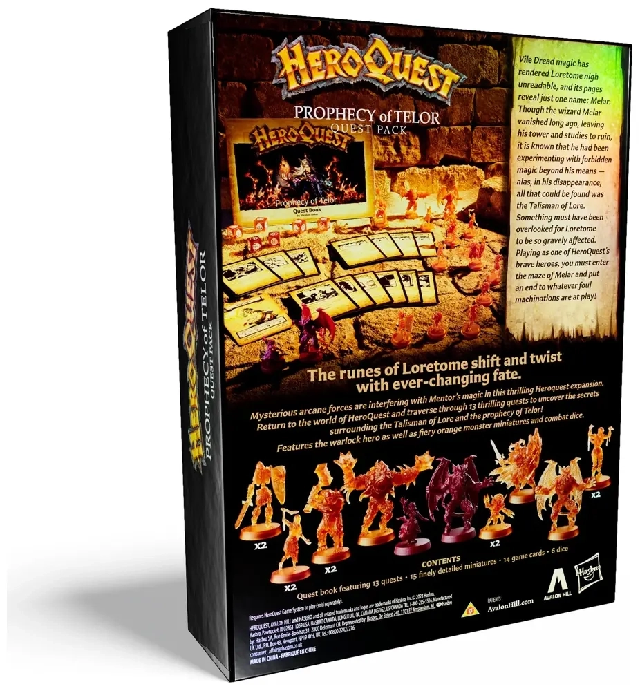 HeroQuest Prophecy of Telor Quest Pack - Erweiterung - EN