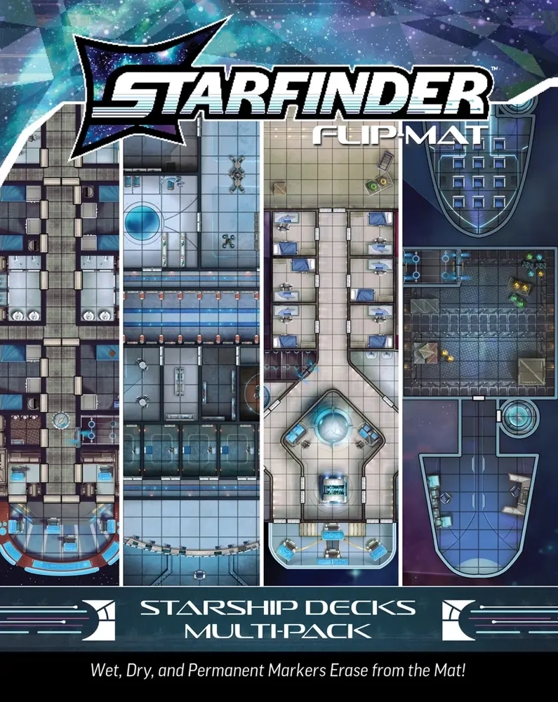 Starfinder Flip-Mat: Starship Decks Multi-Pack - EN