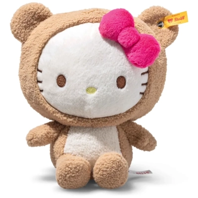 Hello Kitty Plüschfigur im Teddybärenkostüm - 20 cm