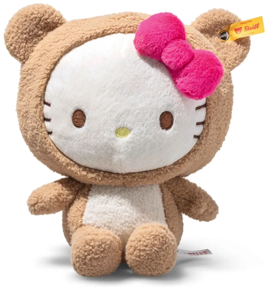 Hello Kitty Plüschfigur im Teddybärenkostüm - 20 cm