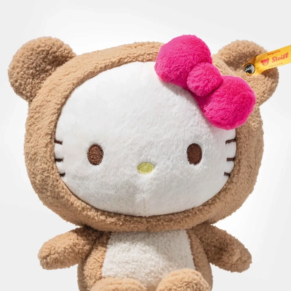 Hello Kitty Plüschfigur im Teddybärenkostüm - 20 cm