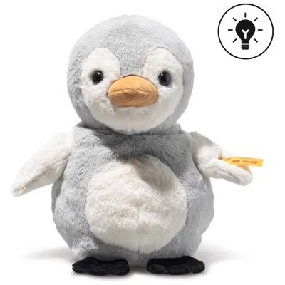 Light at Night Lio Pinguin mit Nachtlicht - hellgrau - 22 cm