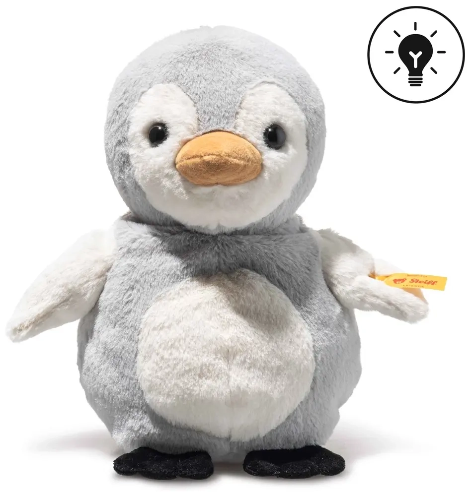 Light at Night Lio Pinguin mit Nachtlicht - hellgrau - 22 cm