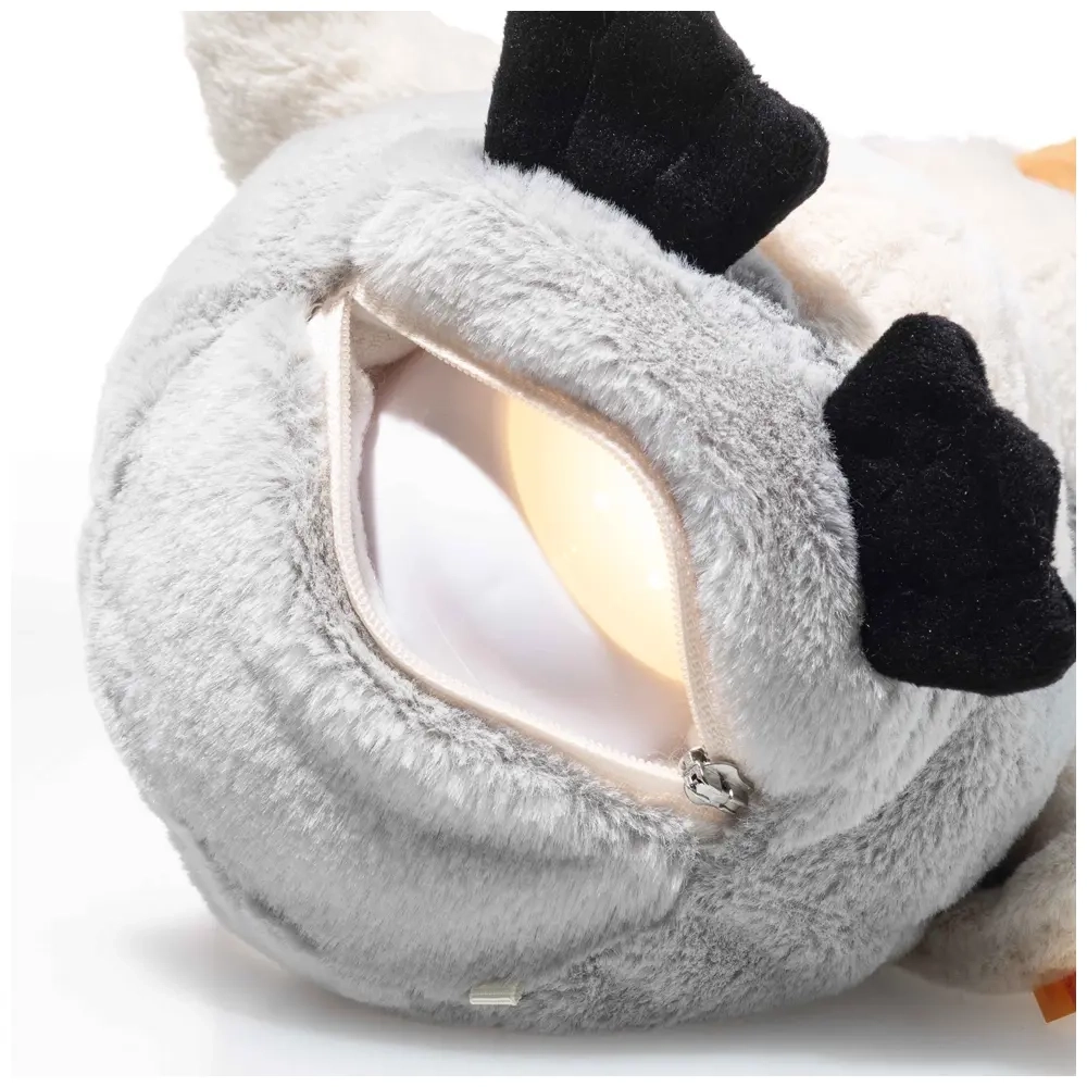 Light at Night Lio Pinguin mit Nachtlicht - hellgrau - 22 cm