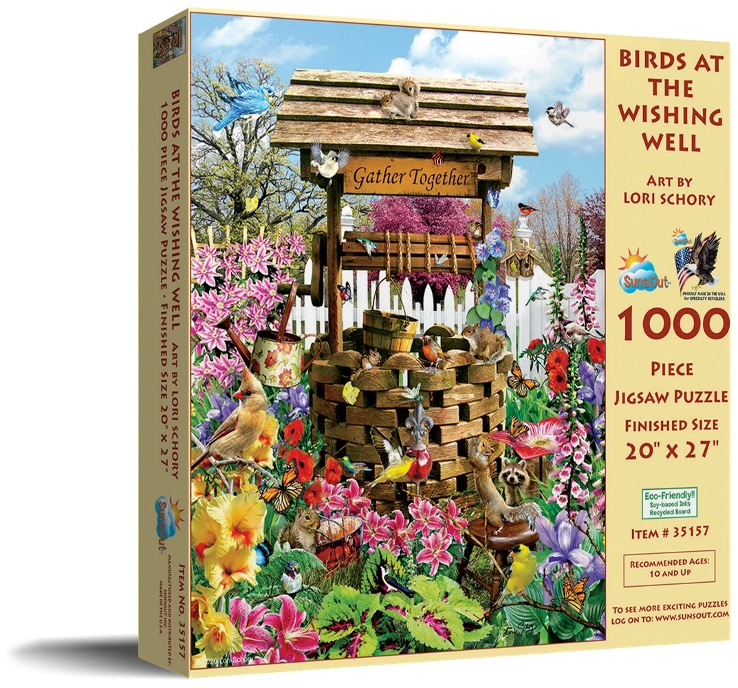 Birds at the Wishing Well - Lori Schory