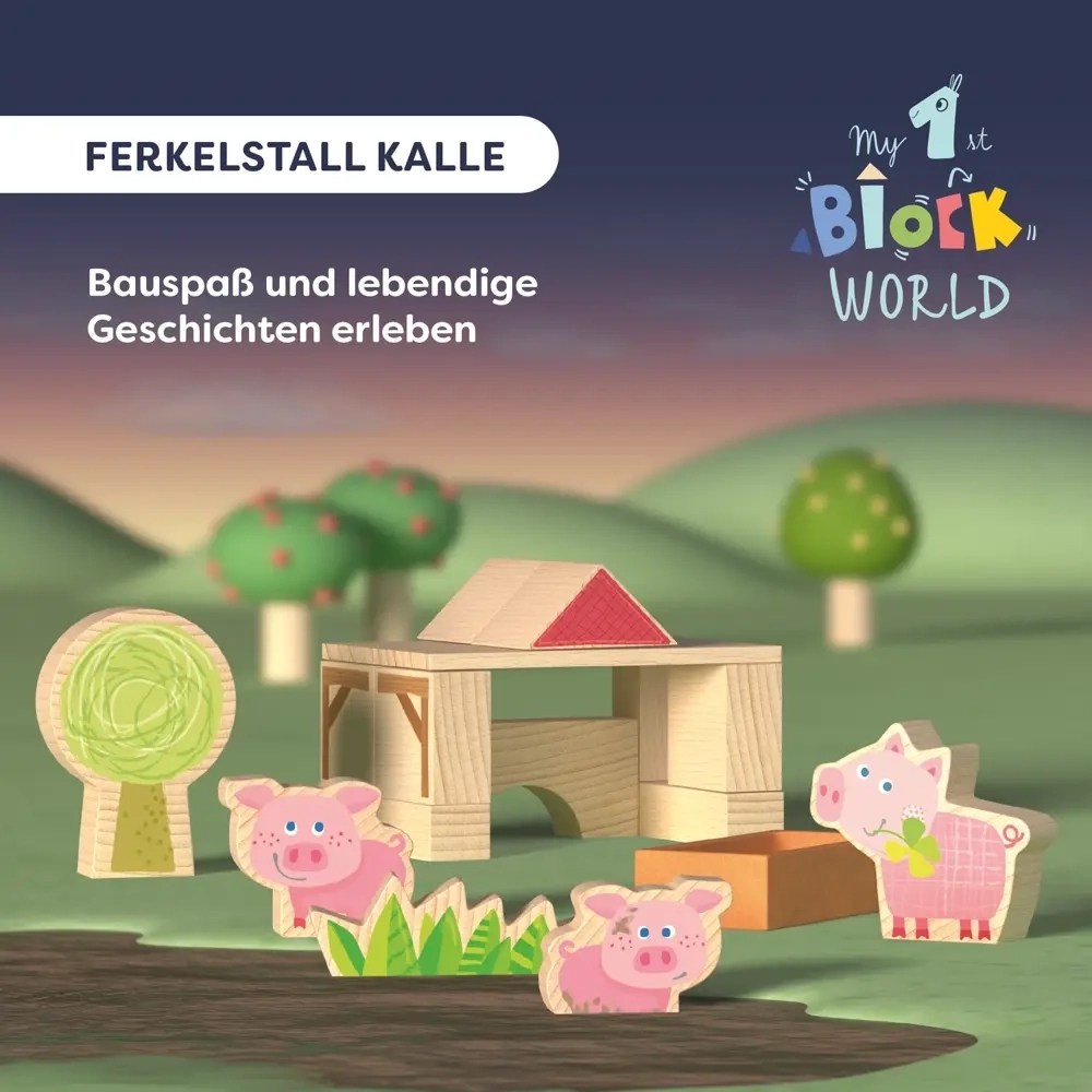 Meine erste Bausteinwelt - Ferkelstall Kalle