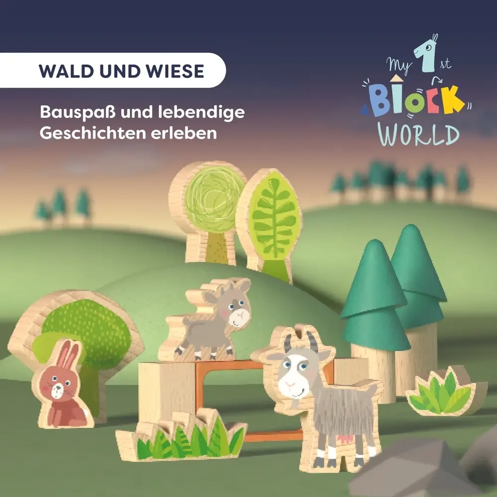 Meine erste Bausteinwelt - Wald & Wiese