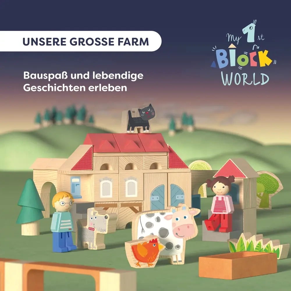 Meine erste Bausteinwelt - Unsere grosse Farm - 60 Teile