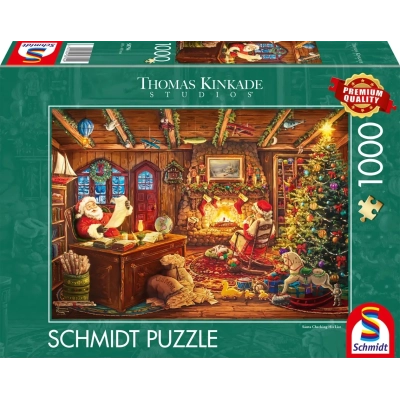 Santa prüft die Wunschliste - Thomas Kinkade Studios