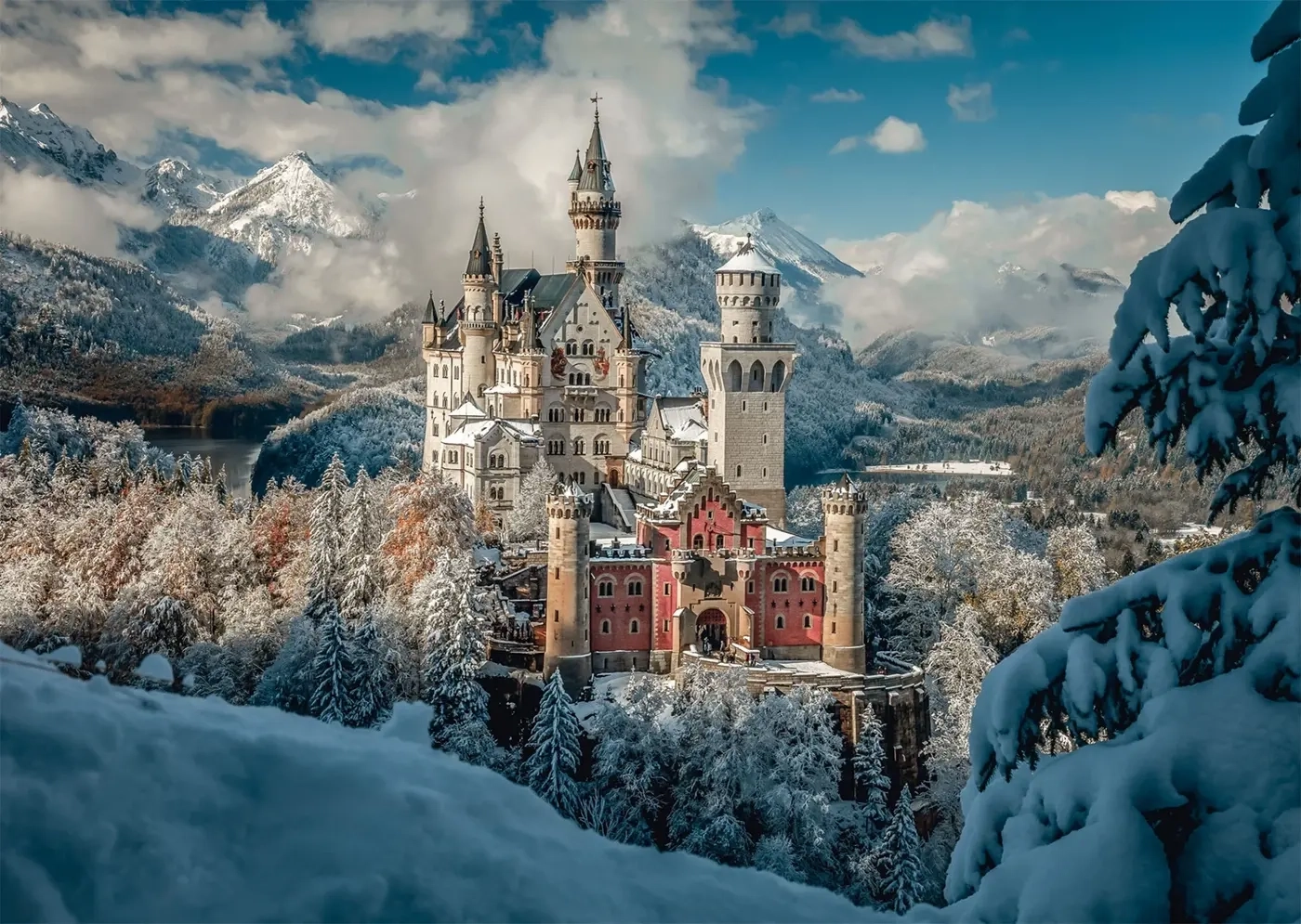 Winterliches Schloss Neuschwanstein