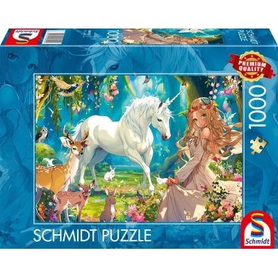 Einhorn und Blütenprinzessin
