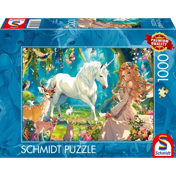 Einhorn und Blütenprinzessin