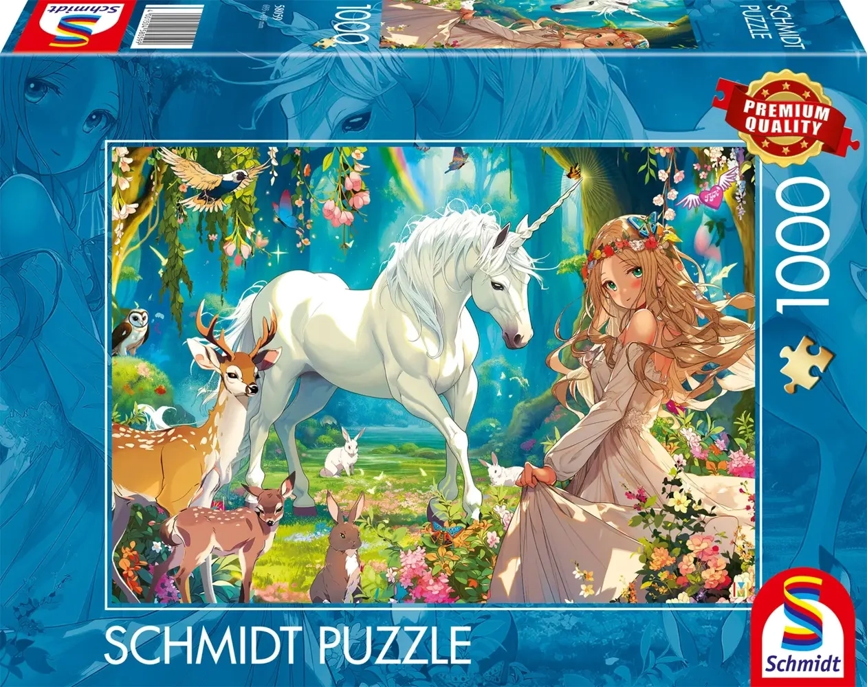 Einhorn und Blütenprinzessin