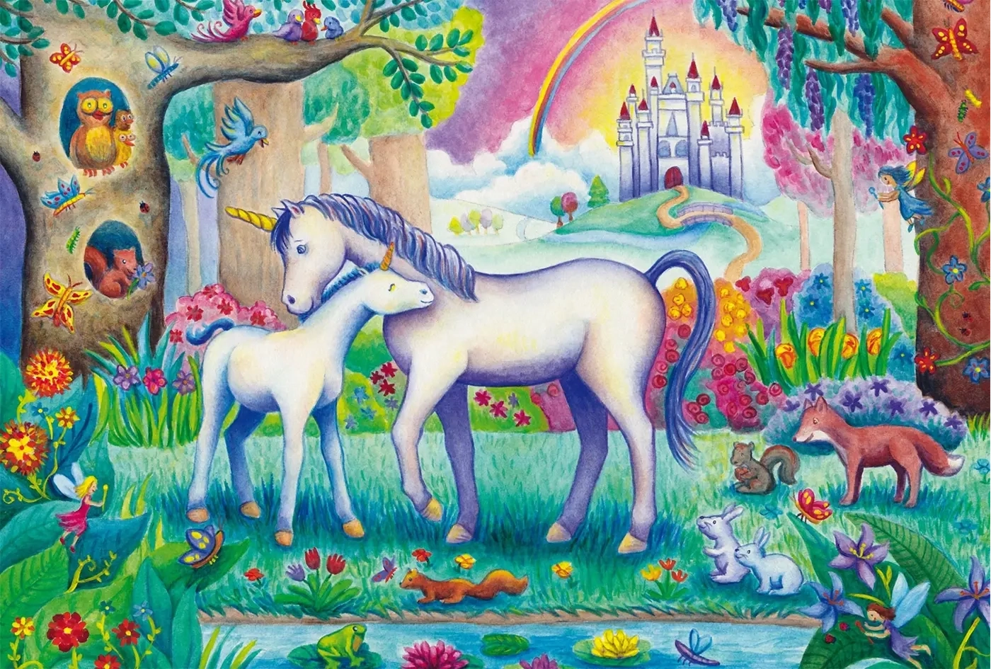 Einhorn-Mama mit Mini