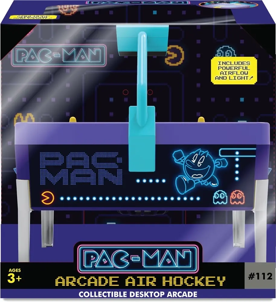 Arcade Mania Pac-Man Neon Air Hockey