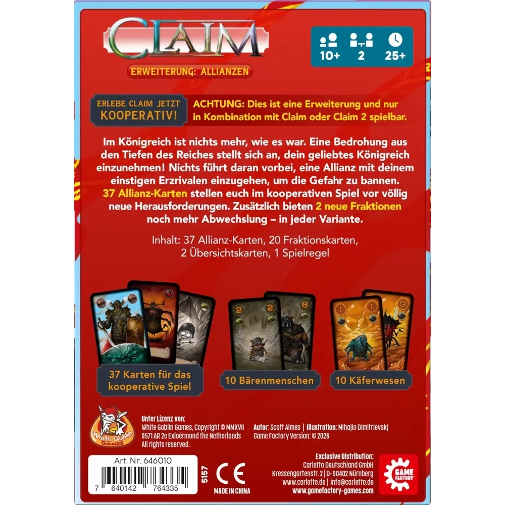 Claim: Allianzen - Erweiterung - DE