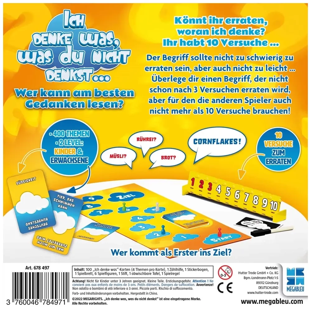 Ich denke was, was du nicht denkst… - DE