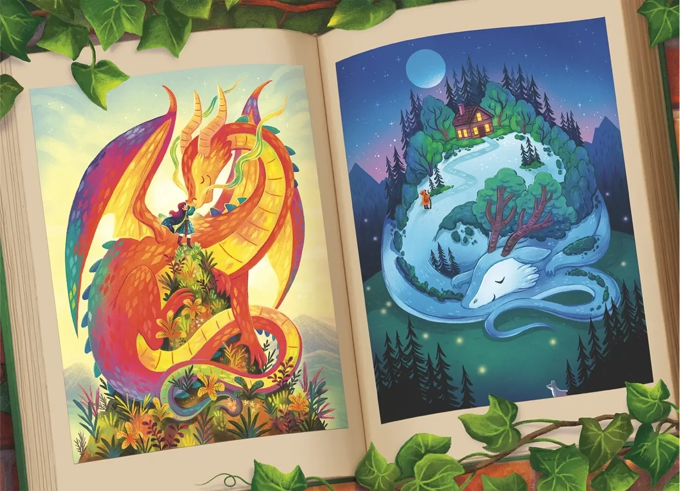 Drache bei Tag und Nacht