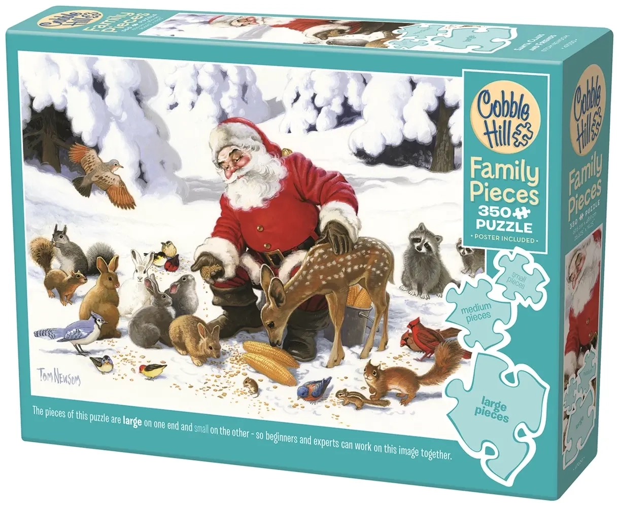 Weihnachtsmann und seine tierischen Freunde