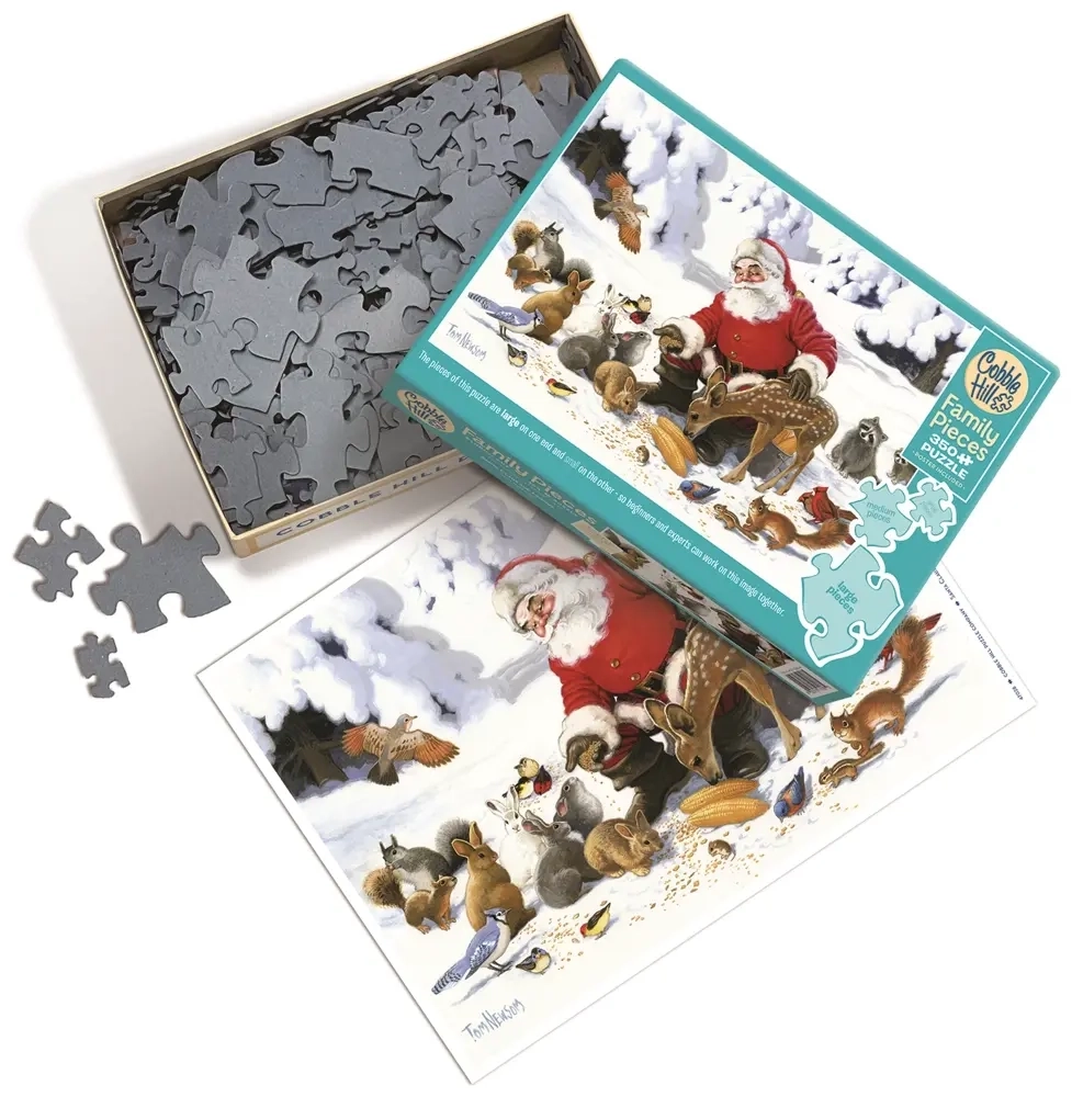 Weihnachtsmann und seine tierischen Freunde