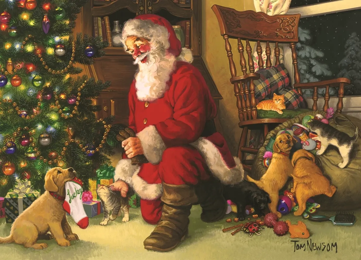 Santa's Lucky Stocking - Familienpuzzle