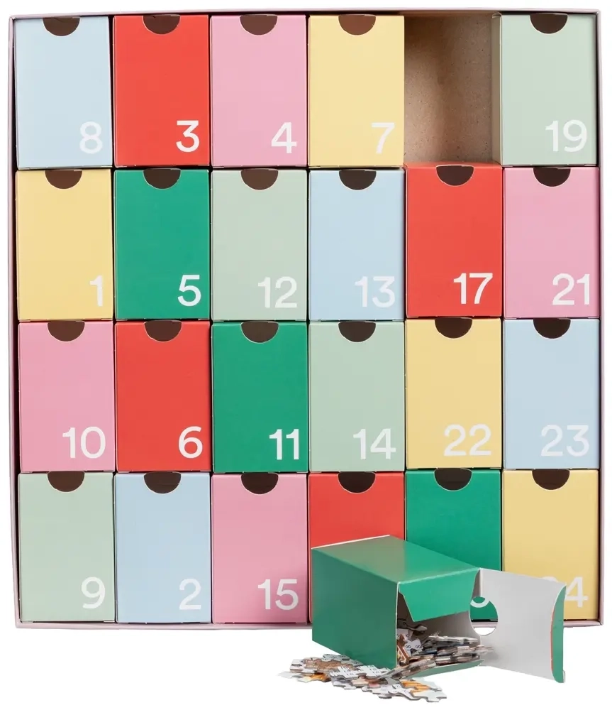 Peliko Puzzle Adventskalender - 1008 Teile
