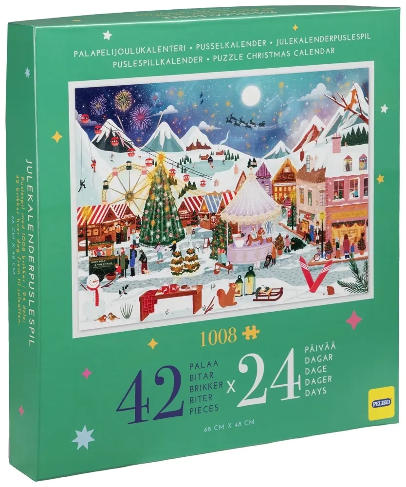 Peliko Puzzle Adventskalender - 1008 Teile