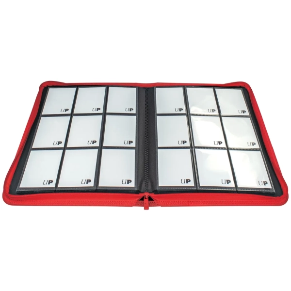 Vivid 9-Pocket Zippered PRO-Binder - Rot