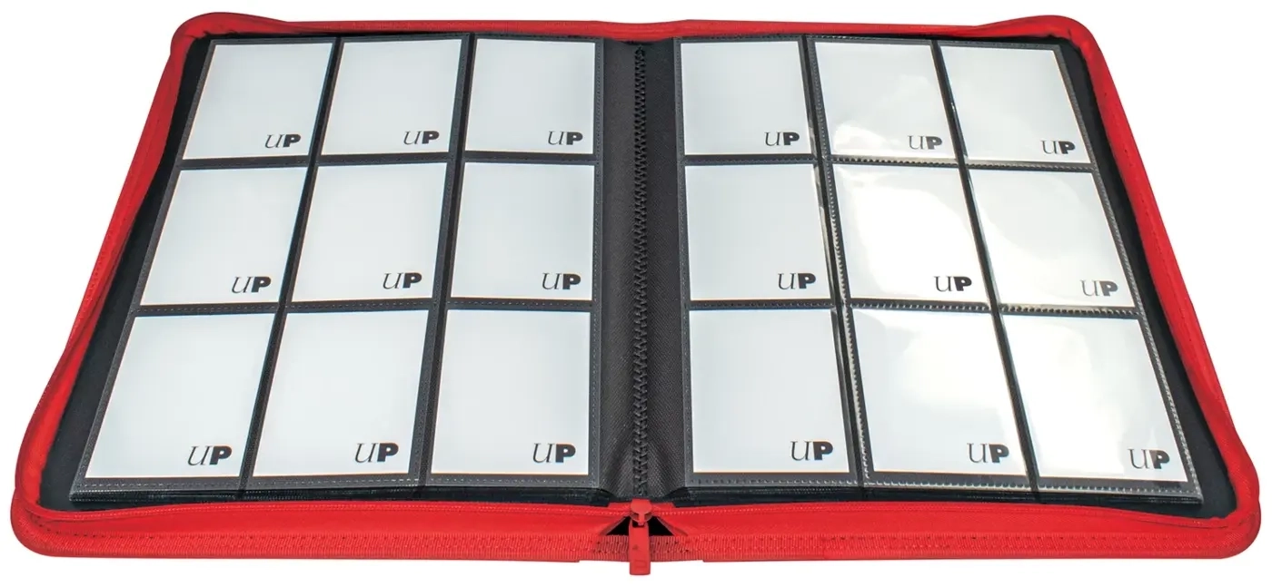 Vivid 9-Pocket Zippered PRO-Binder - Rot