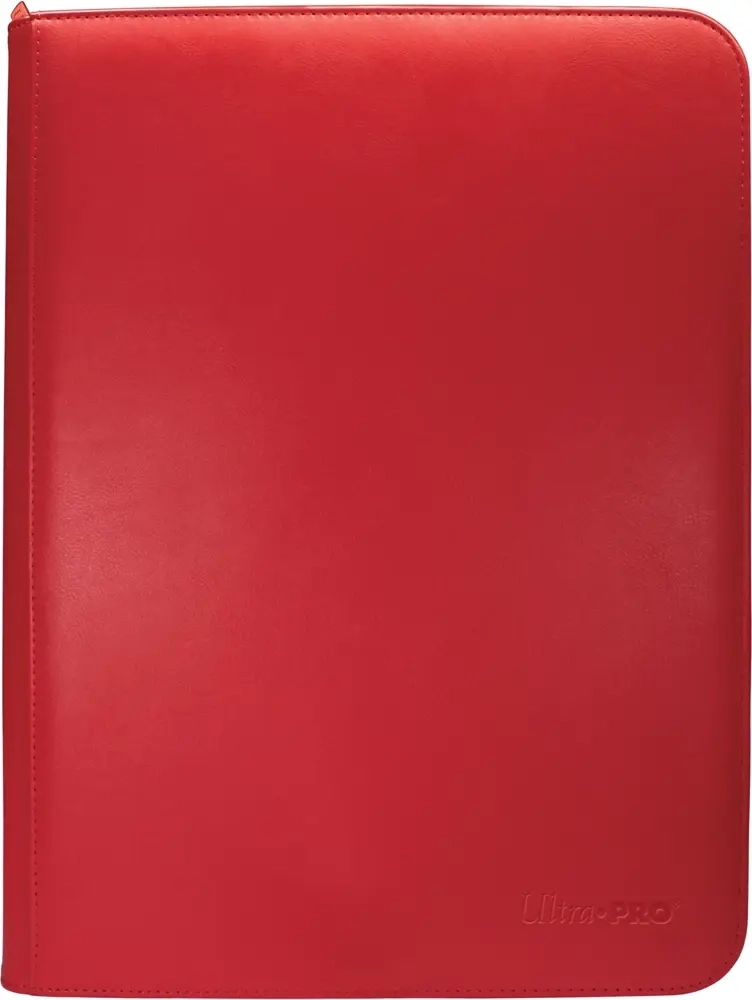Vivid 9-Pocket Zippered PRO-Binder - Rot