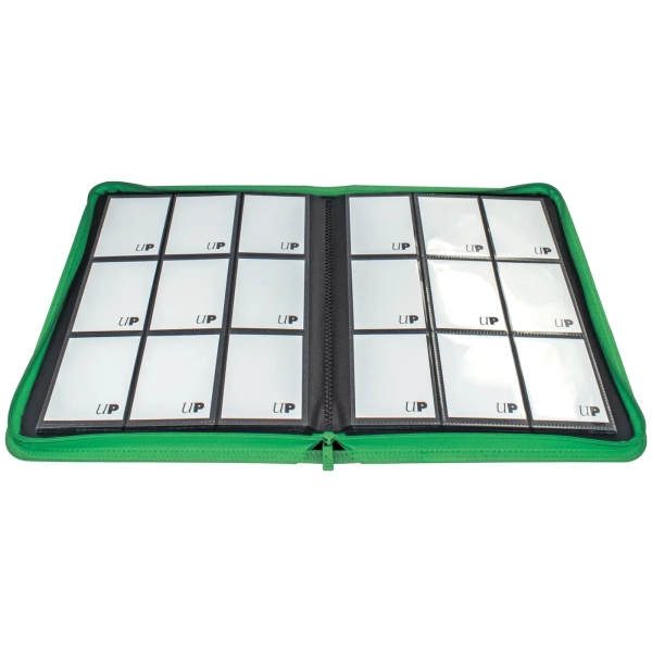 Vivid 9-Pocket Zippered PRO-Binder - Grün