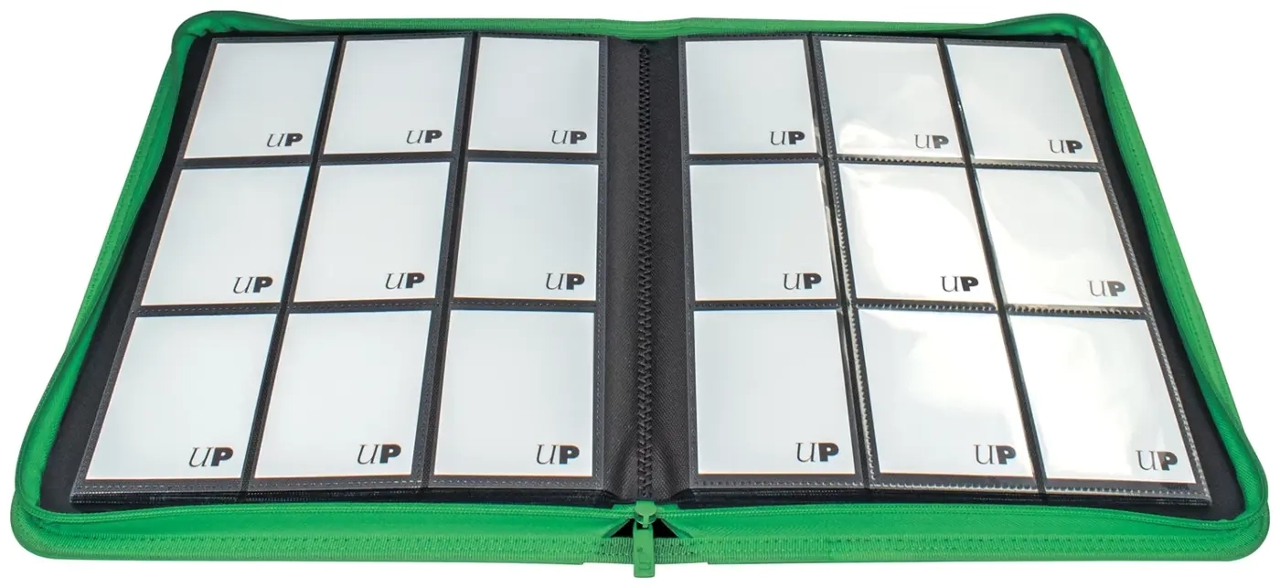 Vivid 9-Pocket Zippered PRO-Binder - Grün