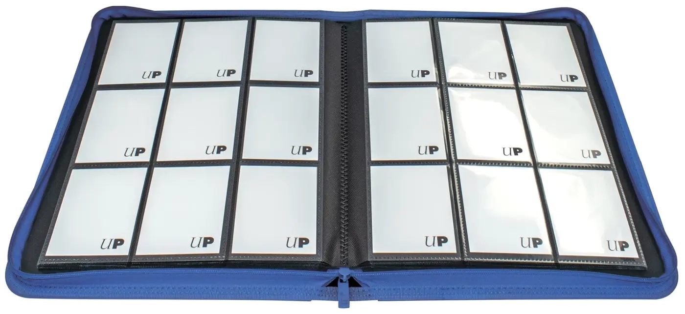 Vivid 9-Pocket Zippered PRO-Binder - Blau