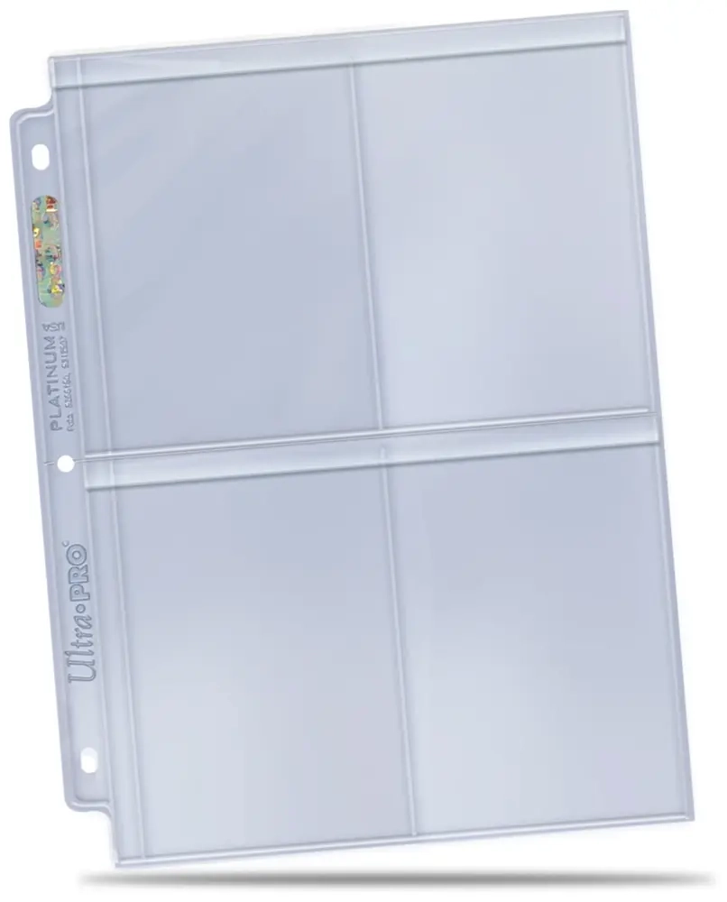 4-Pocket Secure Page für Toploader - 100 Seiten