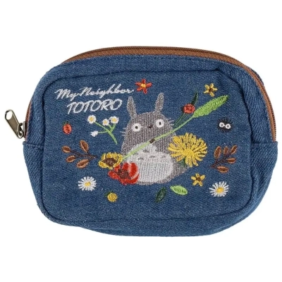 Mein Nachbar Totoro Beutel - Denim Totoro & Flower Wreath