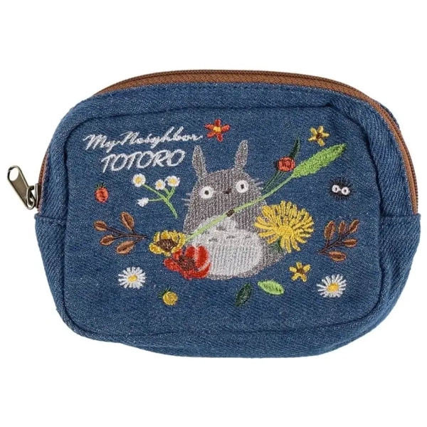 Mein Nachbar Totoro Beutel - Denim Totoro & Flower Wreath