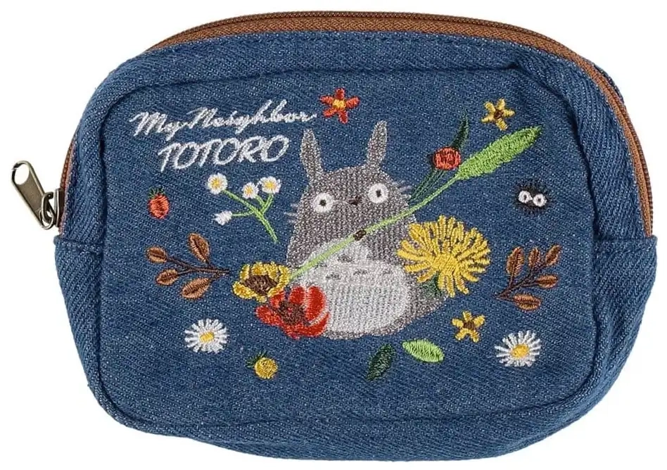 Mein Nachbar Totoro Beutel - Denim Totoro & Flower Wreath