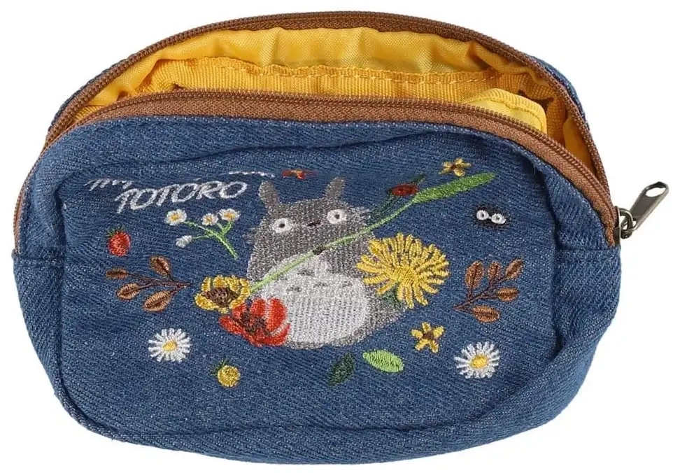 Mein Nachbar Totoro Beutel - Denim Totoro & Flower Wreath
