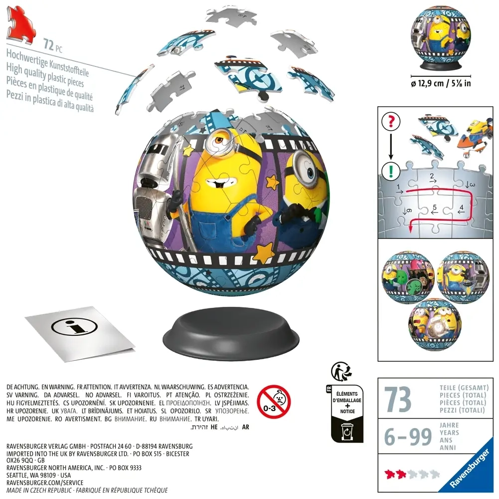 3D Puzzle-Ball Minions 3