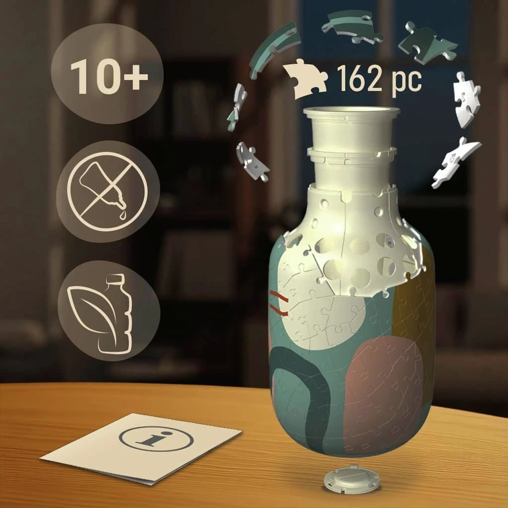 3D Puzzle Vase - Organic Sage