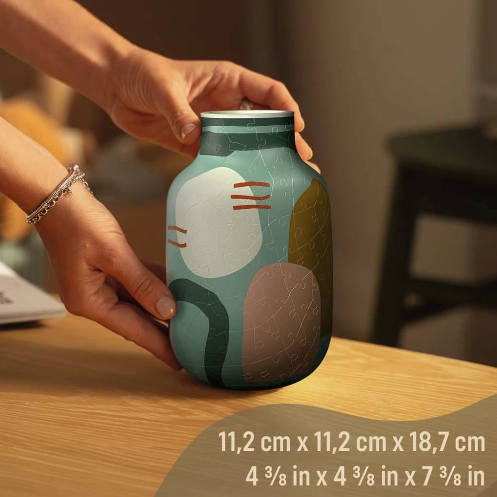 3D Puzzle Vase - Organic Sage