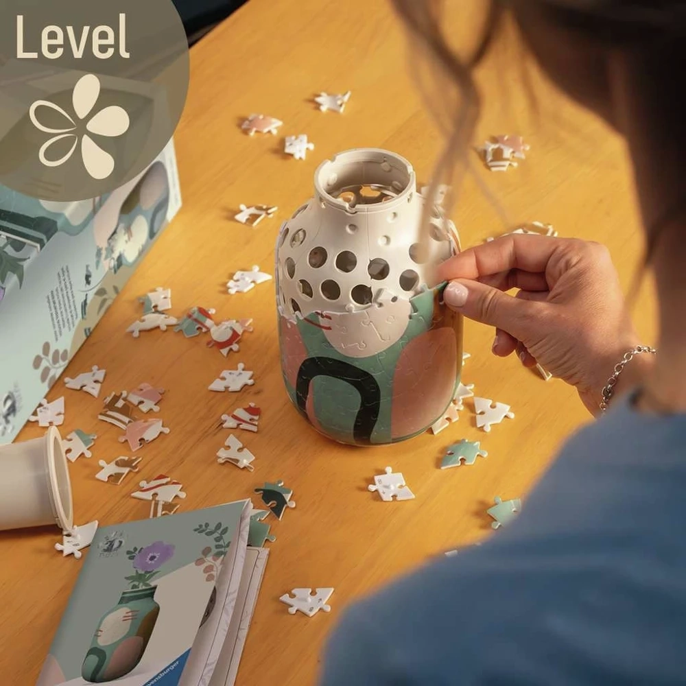3D Puzzle Vase - Organic Sage