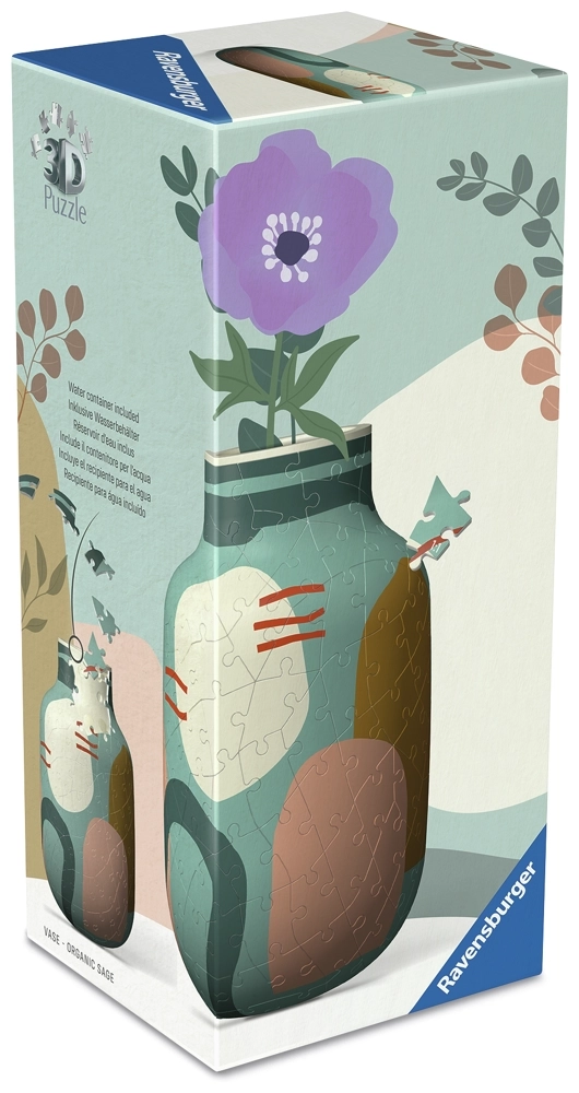 3D Puzzle Vase - Organic Sage