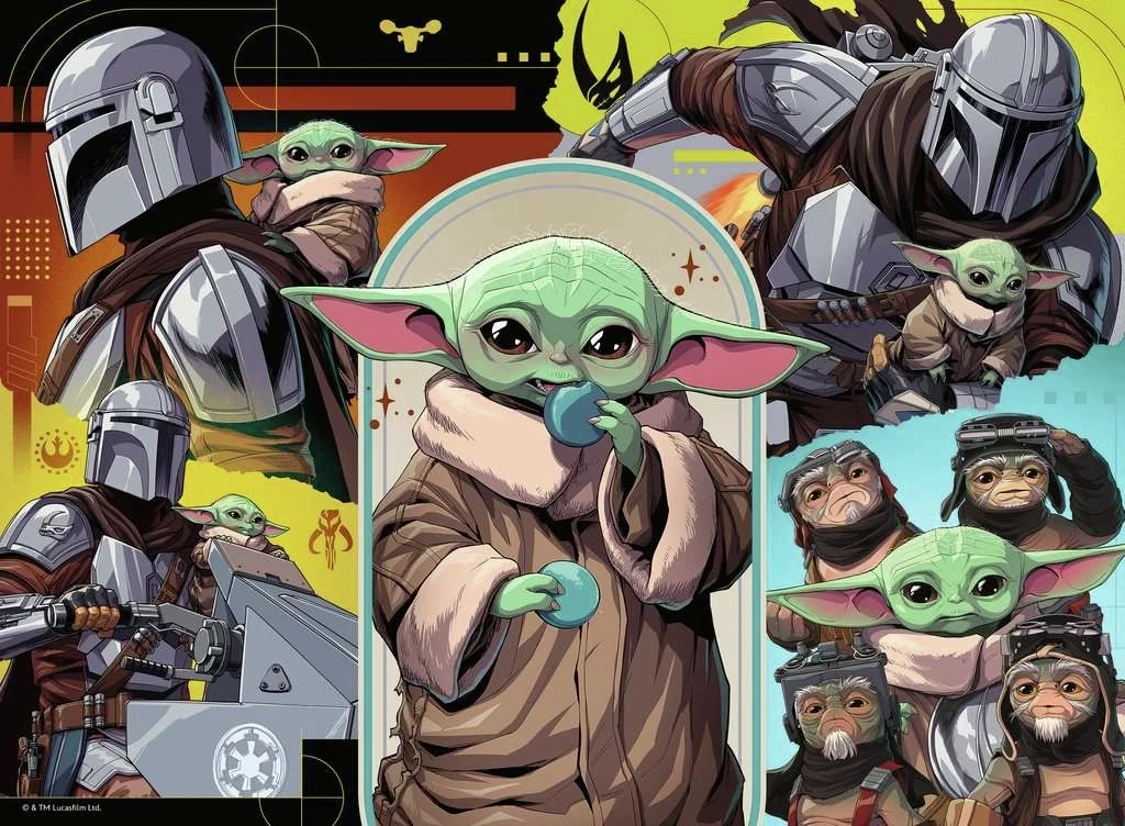 Star Wars: The Mandalorian & Grogu - 100 XXL Teile